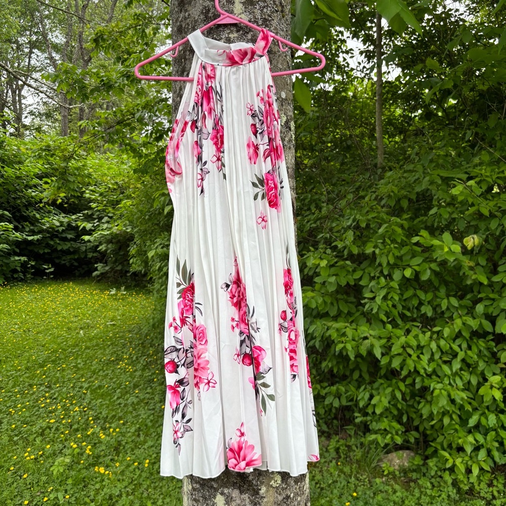 Floral Halter Midi Sundress